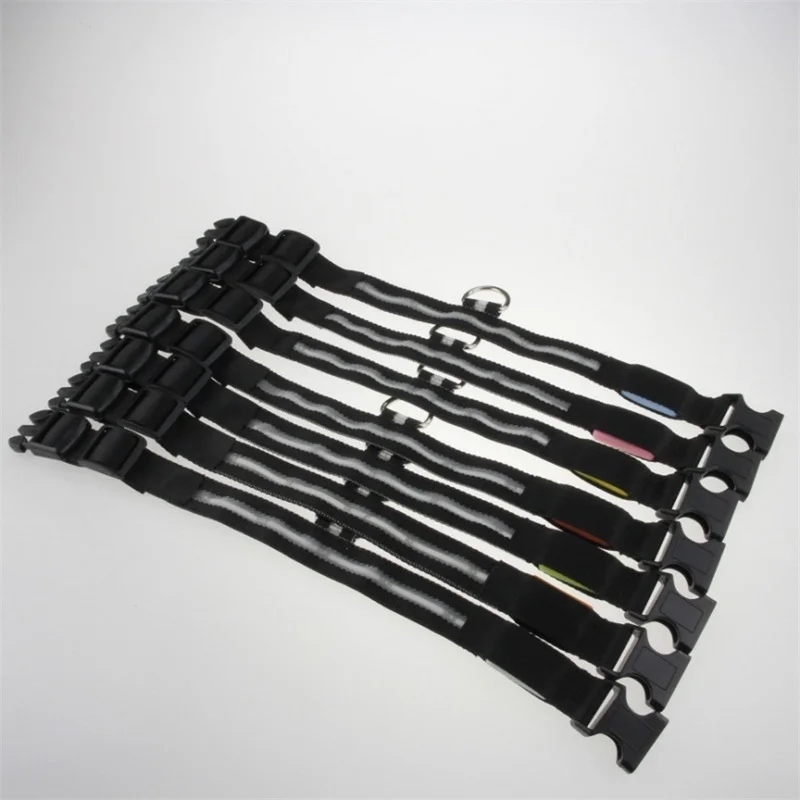 Собаки ошейник для домашнего питомца собаки светящийся с USB Перезаряжаемые