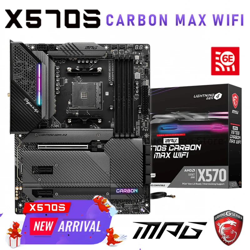 

Игровая материнская плата AM4 MSI MPG X570S CARBON MAX WIFI R9 R7 R5 5900X 5950X AMD Ryzen CPU DDR4 AMD X570 материнская плата AM4 CROSSFIRE
