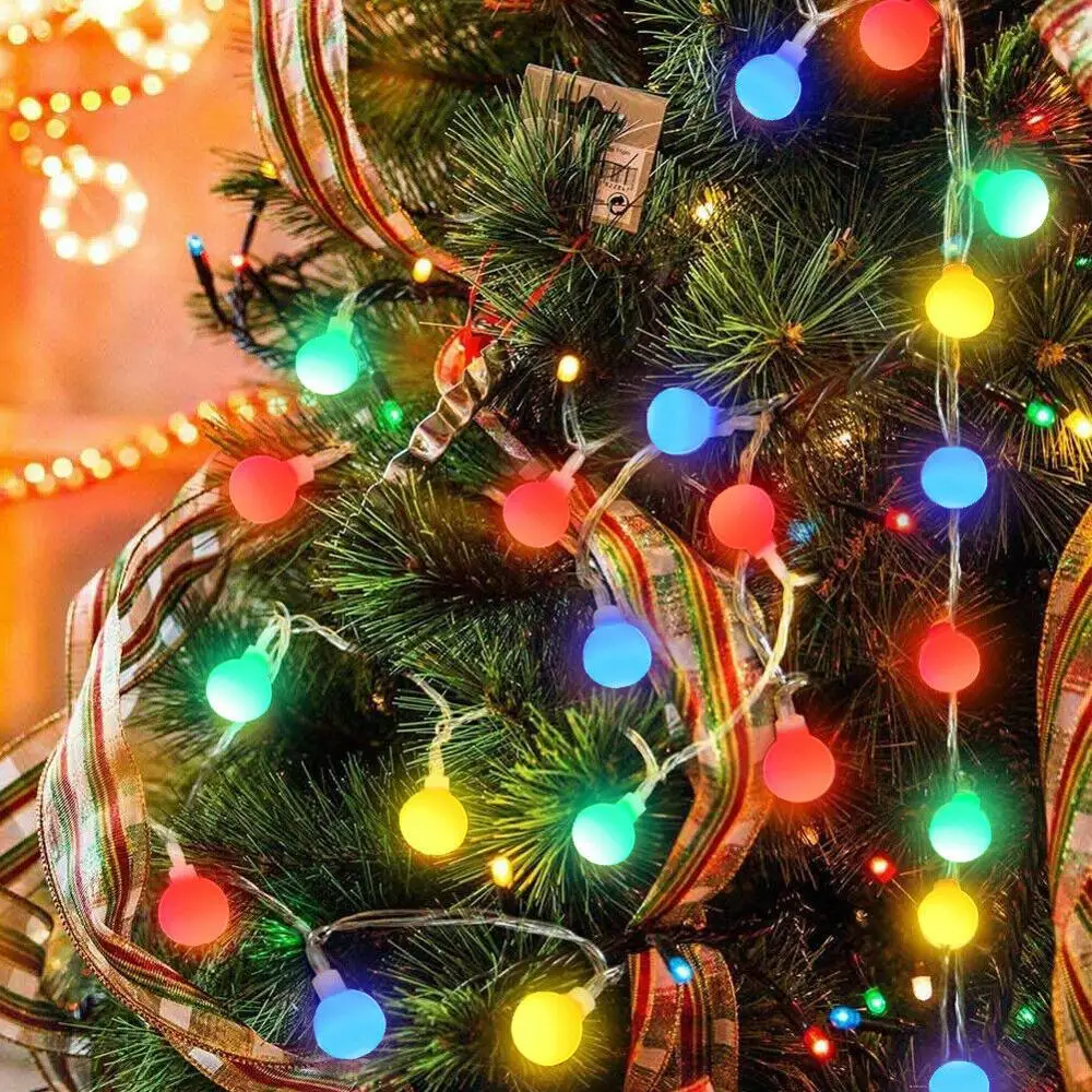 Гирлянда светодиодная Водонепроницаемая на рождественскую елку 10 м 100