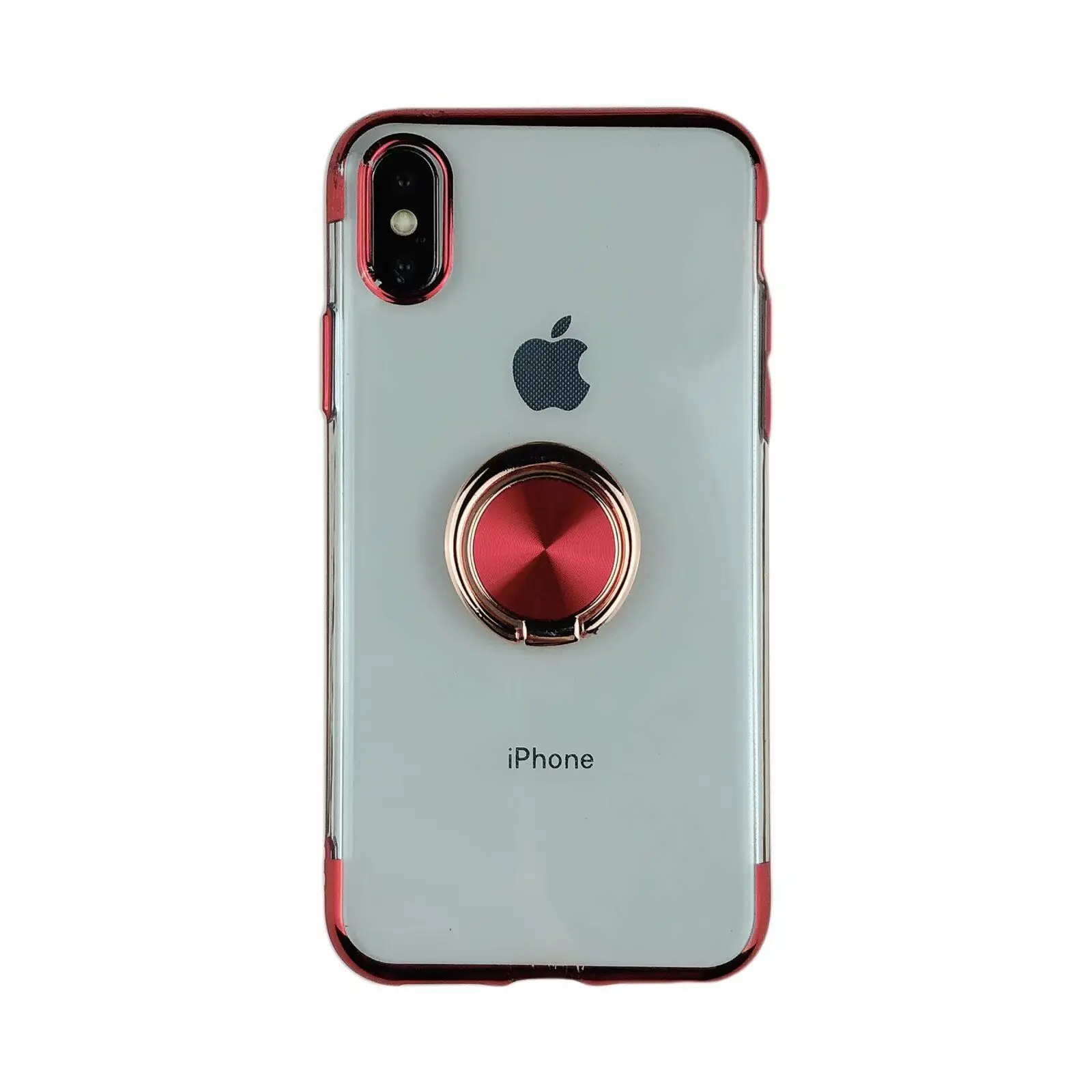 Роскошный Магнитный кронштейн чехол для телефона для iphone 8 7 6 6S Plus XS чехол для MAX XR прозрачный Автомобильный держатель Подставка кольцо на палец задняя оболочка