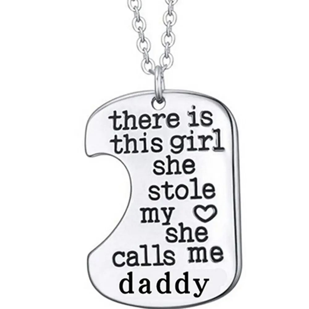 Подвеска в форме сердца для папы и девочки 2 шт./компл. семейный аксессуар