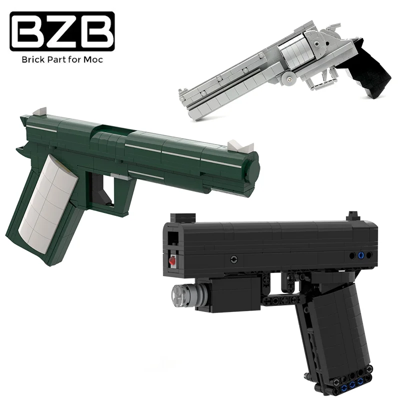 

BZB MOC 28953 10242 Hero Pistol Submachine Gun Model Military Firearm Glock Weapon Gun Building Block Model Kids DIY Toys Gifts
