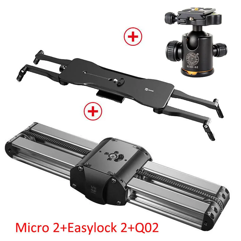 Micro2 Easylock2 Q02 Микро 2 камера слайдер мини рельсовая система Видео слайдер для Canon sony Nikon Panasonic DSLR камера Iphone Смартфон ARRI мин - Цвет: Micro2 Easylock2 Q02