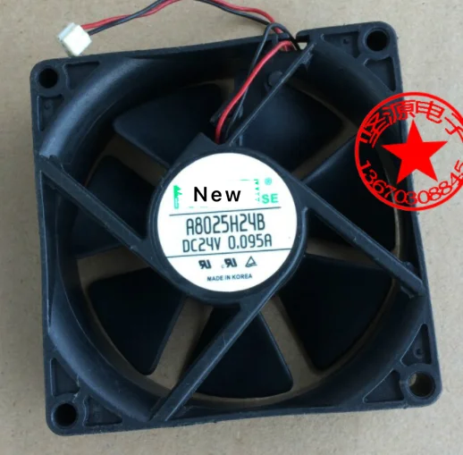 

For Emacro For NONOISE A8025H24B Server Cooling Fan DC 24V 0.095A 80X80X25mm 2-wire