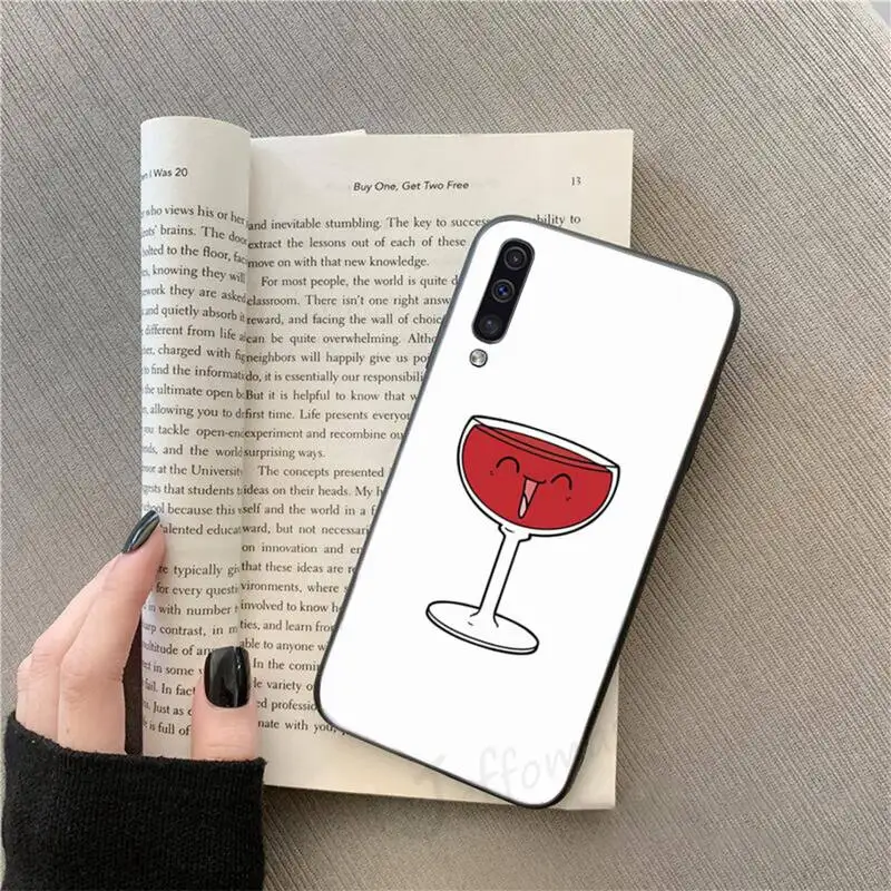 

Coffee Wine Cup high quality Phone Case For Samsung galaxy S 9 10 20 A 10 21 30 31 40 50 51 71 s note 20 j 4 2018 plus