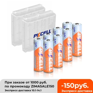 8 шт. PKCELL аккумулятор AA 1,6 в Ni-Zn aa аккумуляторная батарея NIZN батареи 2A 2500mWh и 2 шт. nizn держатель батареи ящики для камеры