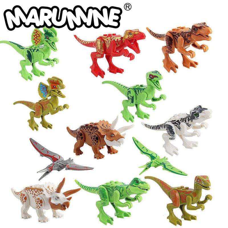 MARUMINE фигурки динозавров DIY 12 видов обучающие игрушки для детей Классические 6