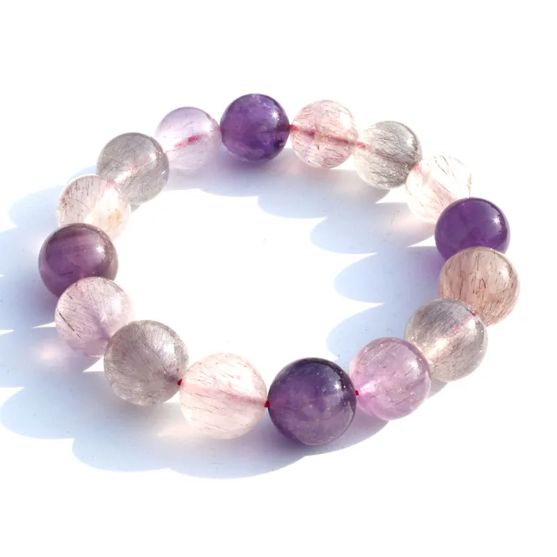 

1 шт., браслет с кристаллами Super Seven, 10-14 мм