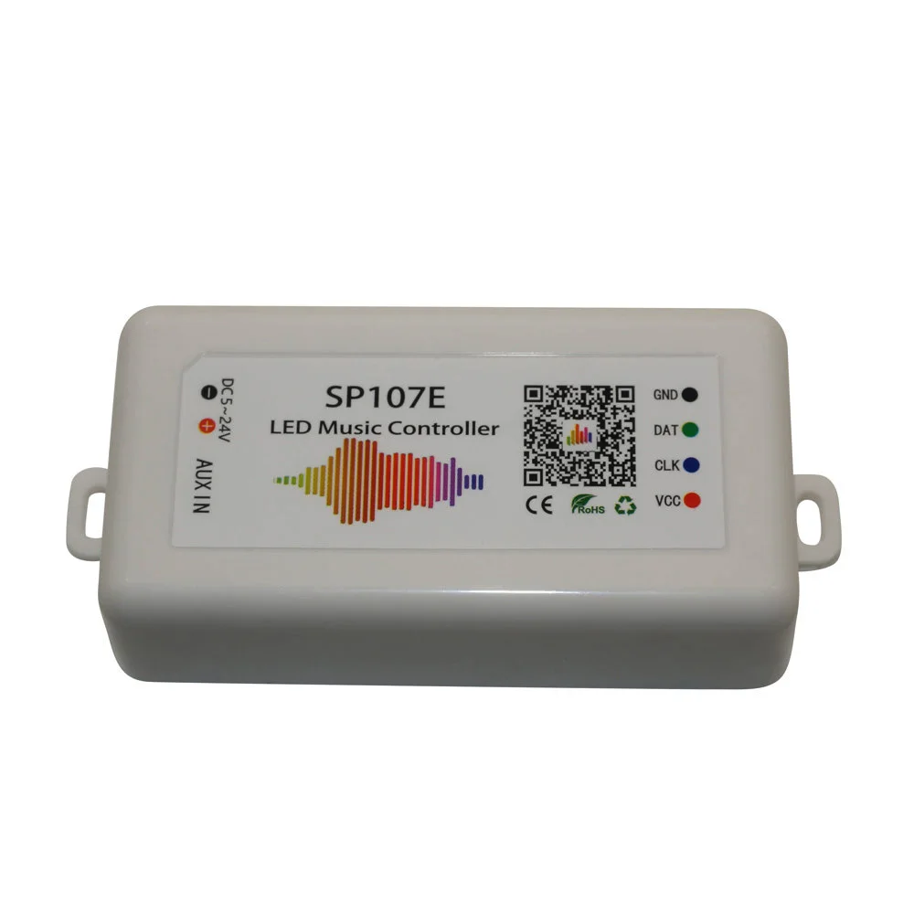 Sp107 музыкальный Bluetooth светодиодный контроллер полноцветный RGB SPI управление через