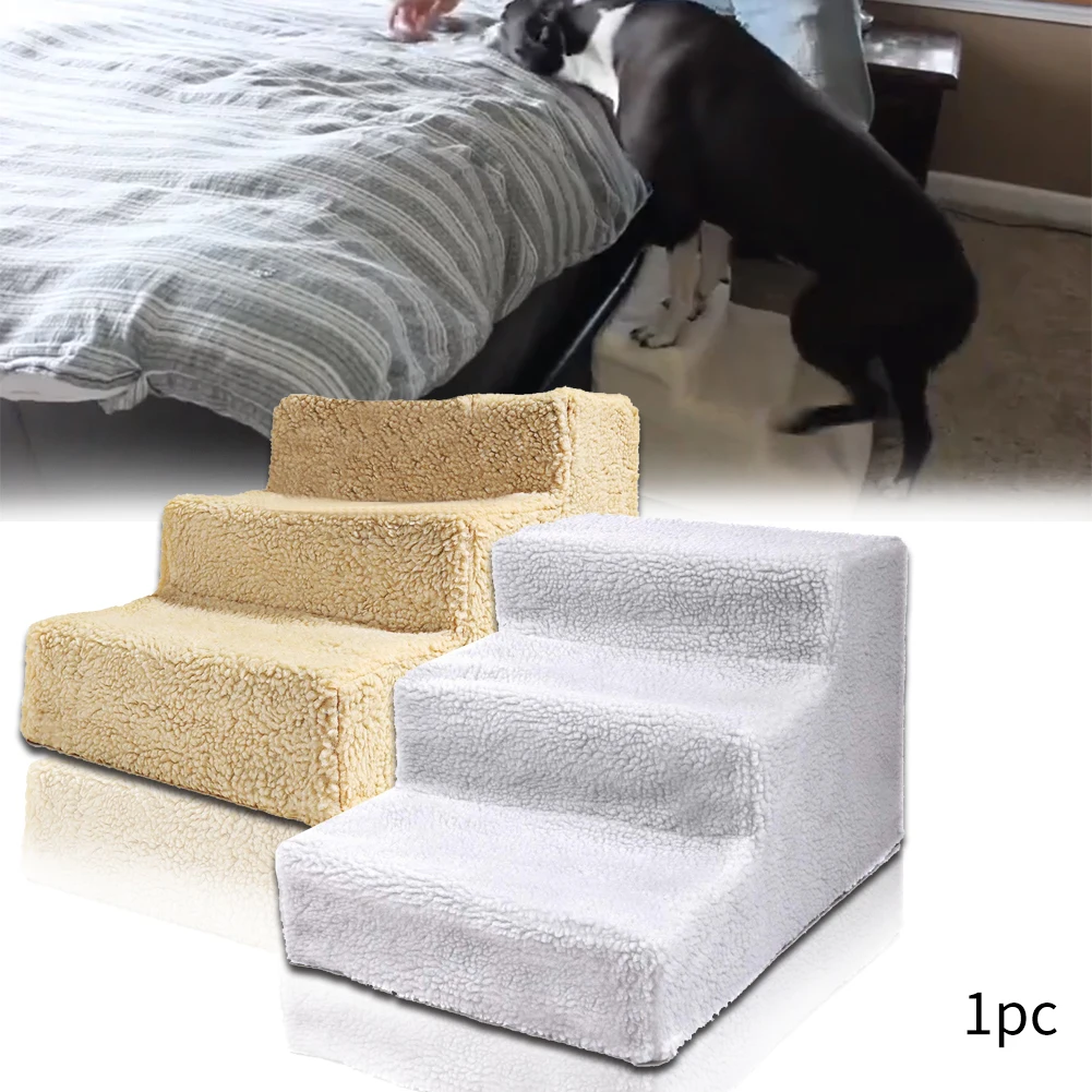 Gato de Estimação Suprimentos para Cachorro Rampa de Plástico Lavável Escada Antiderrapante Leve Portátil Interior Debolsaplável 3 Andares L0721