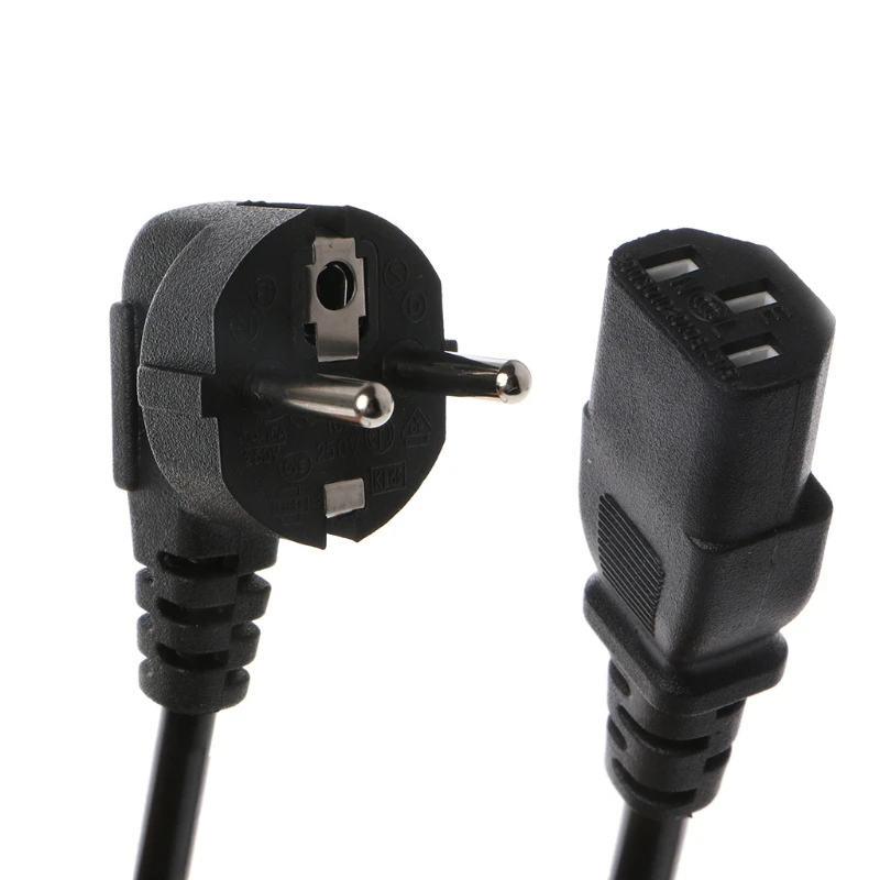 2020 Новый 1 5 м C13 IEC 320 Европейский чайник 2 Pin AC круглый ЕС вилка Кабель питания