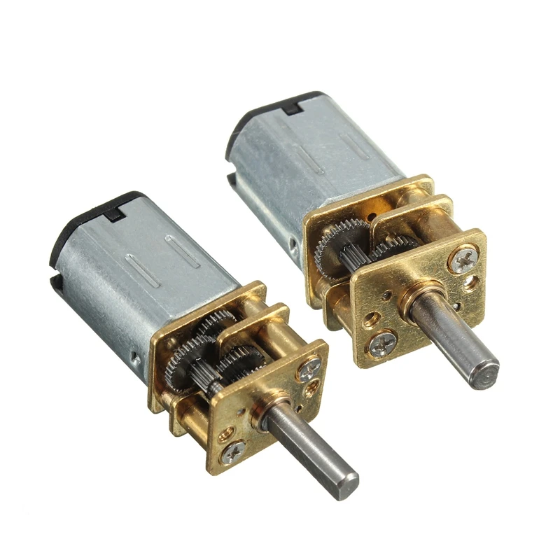 Миниатюрный металлический редукторный двигатель постоянного тока 6 в 100 об/мин с