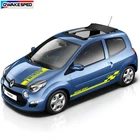 1 комплект стикер для автомобиля для Renault-Twingo Racing Spirit Stripes Авто капюшон боковая юбка Декор виниловые наклейки