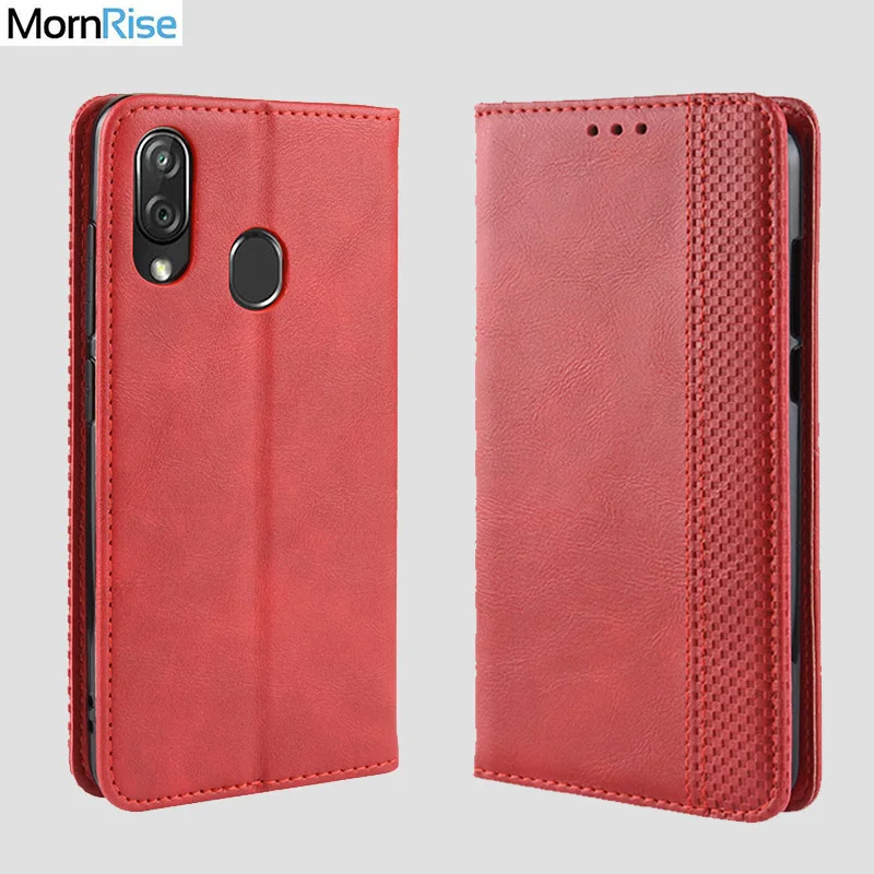 Роскошный тонкий кожаный флип-чехол в стиле ретро с магнитной застежкой для ZTE Blade