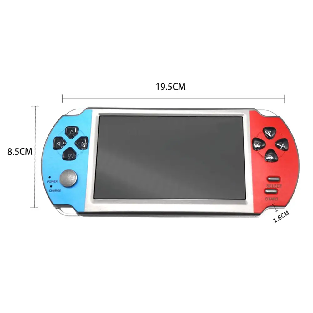 

X7 Handheld Game Console 5.0 Inch MP4 Player Video Games 3000 Games Retro Real 16GB Support For PSP Game Camera Video E-book