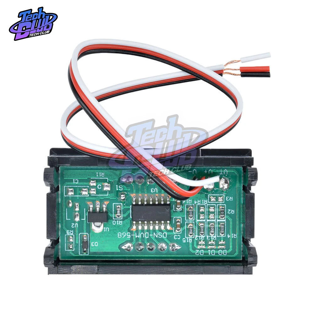 Цифровой вольтметр постоянного тока 0 56 дюйма 3 провода 4-30 в | Инструменты