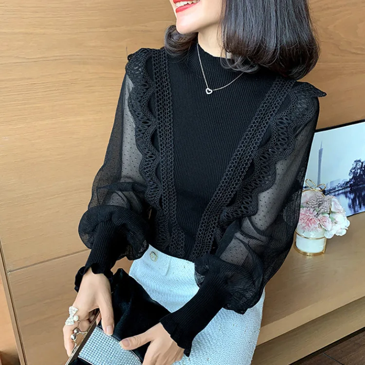 

2021 Tops Turtleneck Sweater Women Thin Pullover Jumper Knitted Sweater Pull Femme one