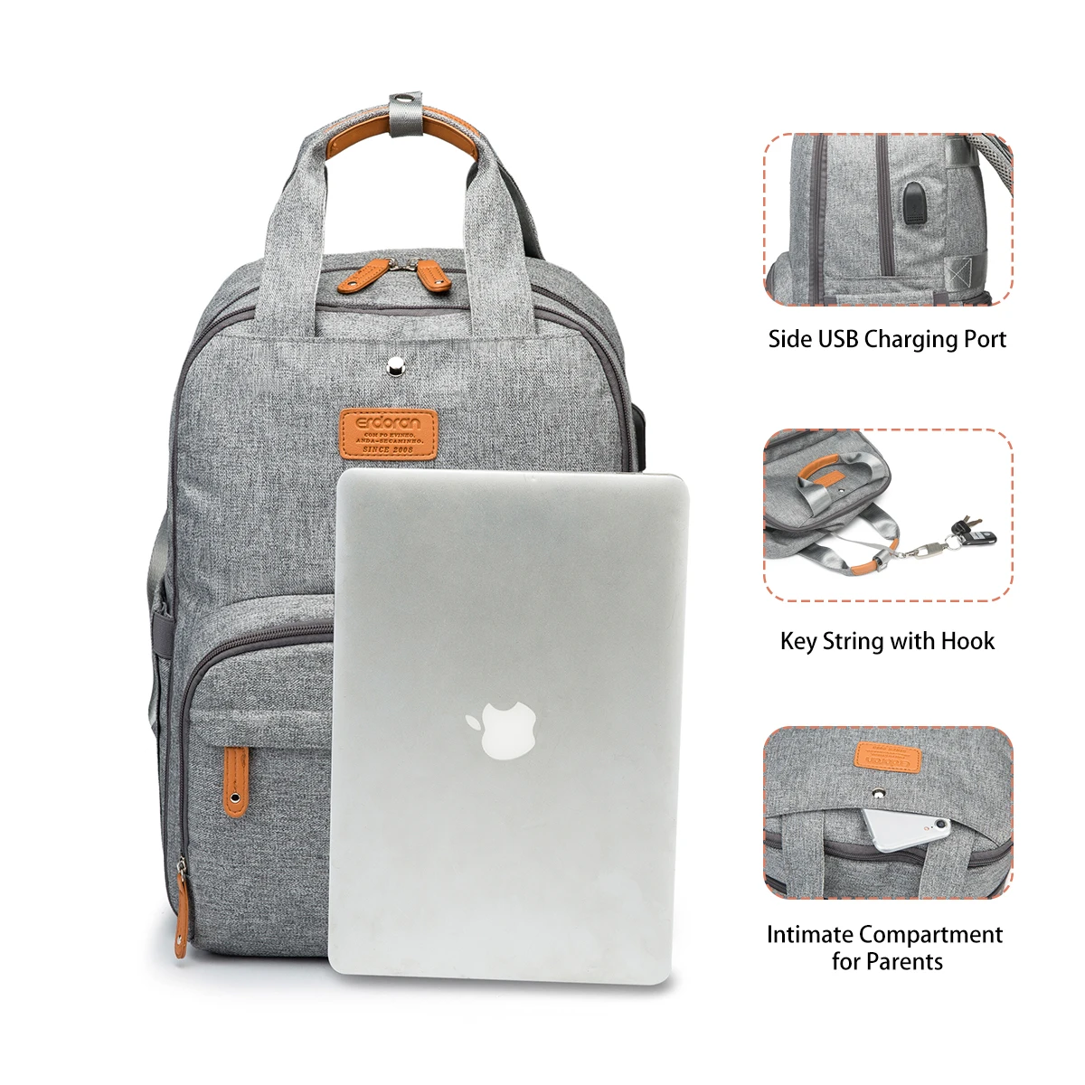 Большая вместительная подгузников сумка водонепроницаемые стильные женская