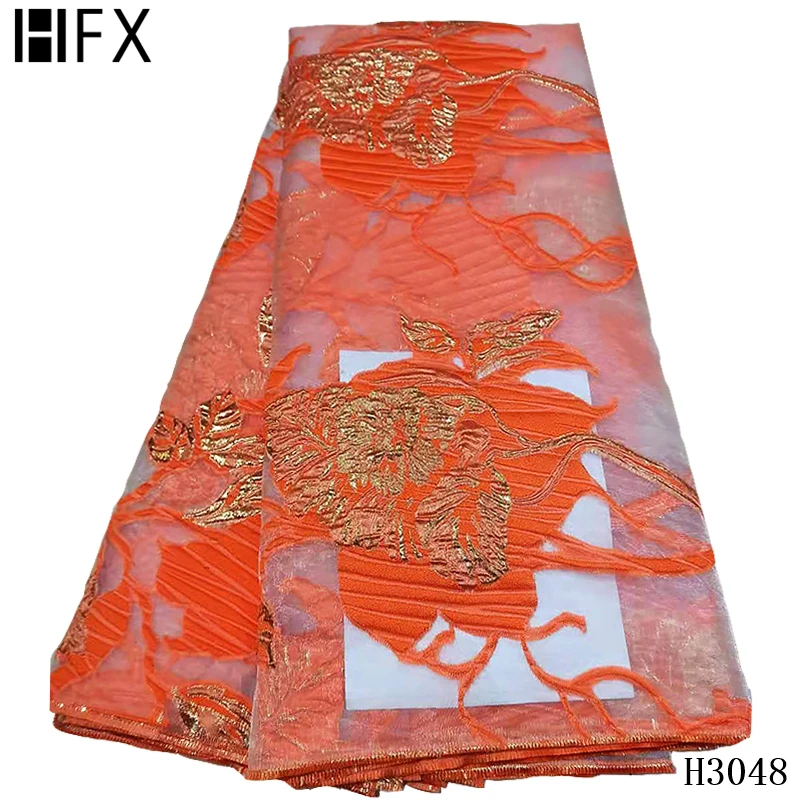 HFX 2020 нигерийские кружевные ткани высокого качества с вышивкой африканская