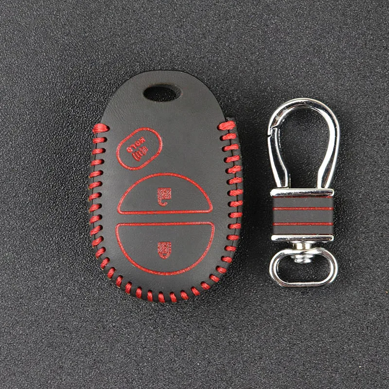 Кожаный чехол для автомобильного ключа с верхним слоем Toyota Sienna Tacoma Tundra Sequoia