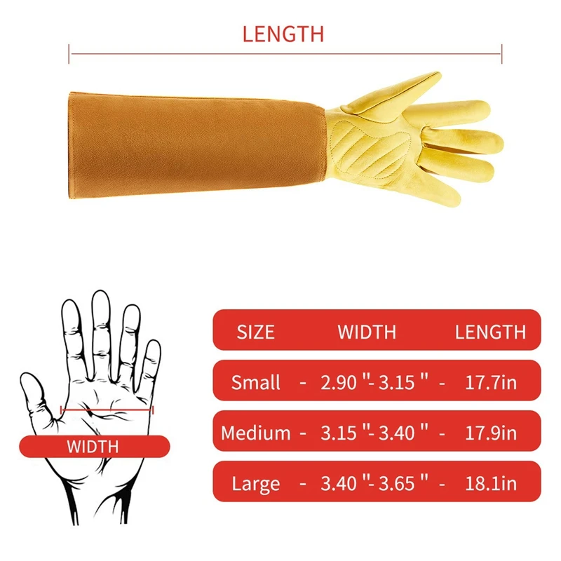 Садовые перчатки для женщин и мужчин защита от трона роза обрезка коровья кожа с