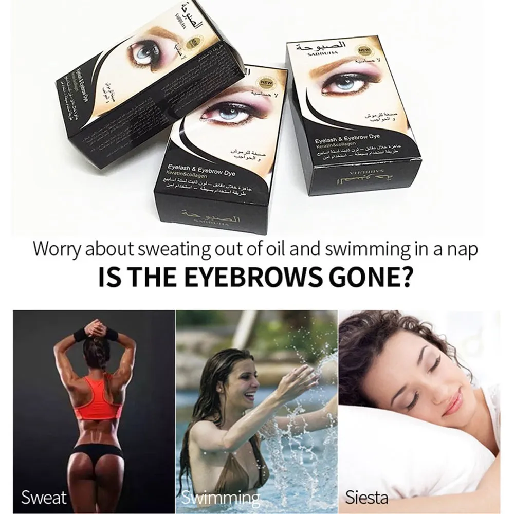 1 комплект тени для бровей гель из хны чернила водонепроницаемый оттенок набор