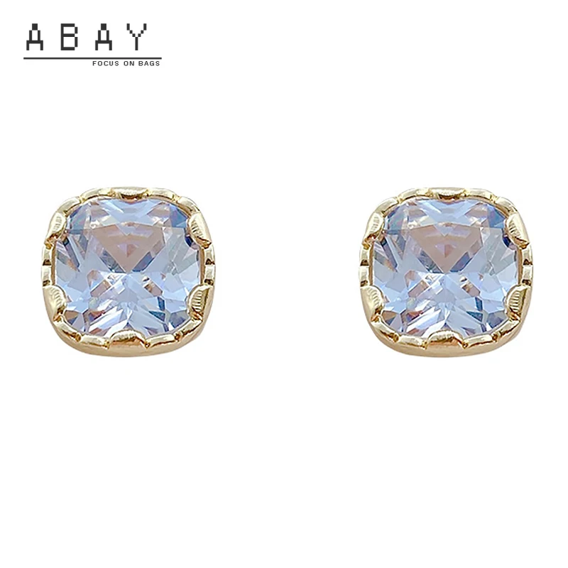 

Женские серьги из серебра S925 пробы с изысканным цирконием, новые яркие квадратные Простые Модные серьги-подвески