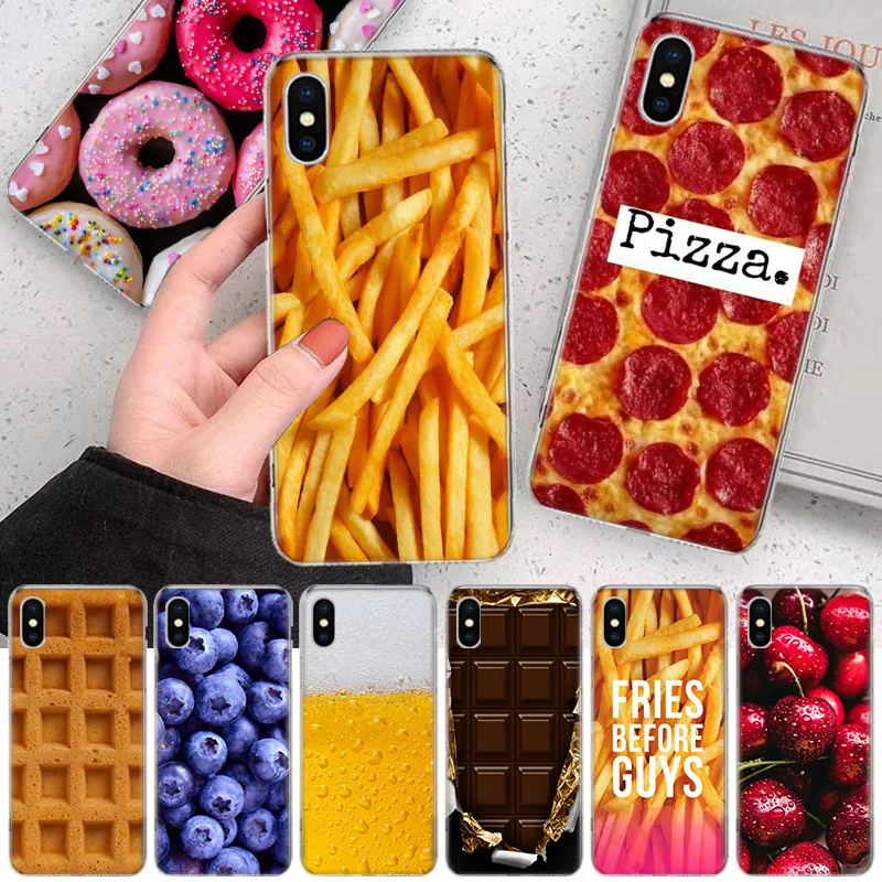 

Food Dessert Chocolate Beer Cheese Soft Phone Case For IPhone 11 12 13 14 Pro MAX XR X XS Mini Apple 8 7 Plus 6 6S SE 5S Fundas
