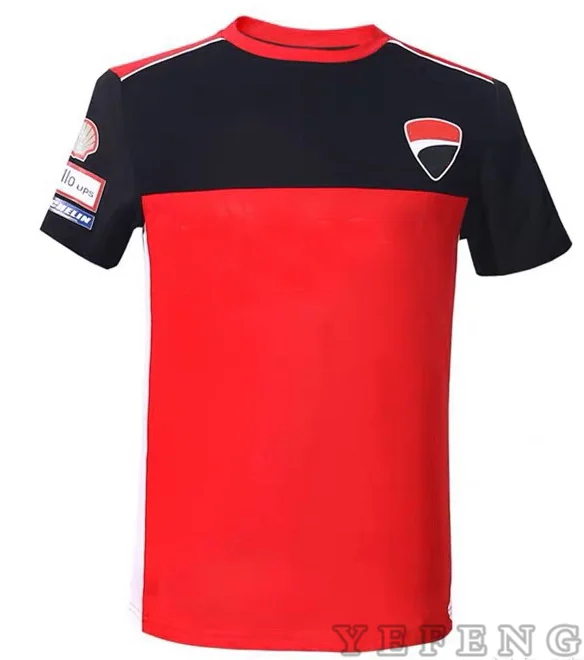 

2020 For Ducati Red Men's T-shirt Summer Casual Fashion Round Neck Quick dry Streetwear Tops Clothing