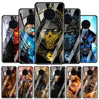mortal kombat tempered glass cover for huawei y6 y7 y9 y5p y6p y8s y8p y9a p smart z 2019 2020 2021 phone case