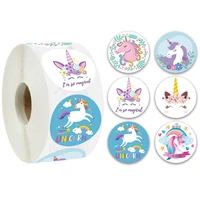 new 500pcs decor stickers unicorn scrapbooking diary labels sealing gift package decoration stationery sticker for kids toys