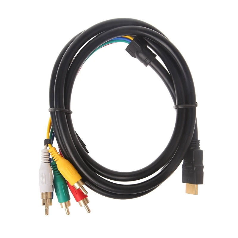 

Adapter Cable HDTV to 5RCA Converter Video Component AV TV Projector