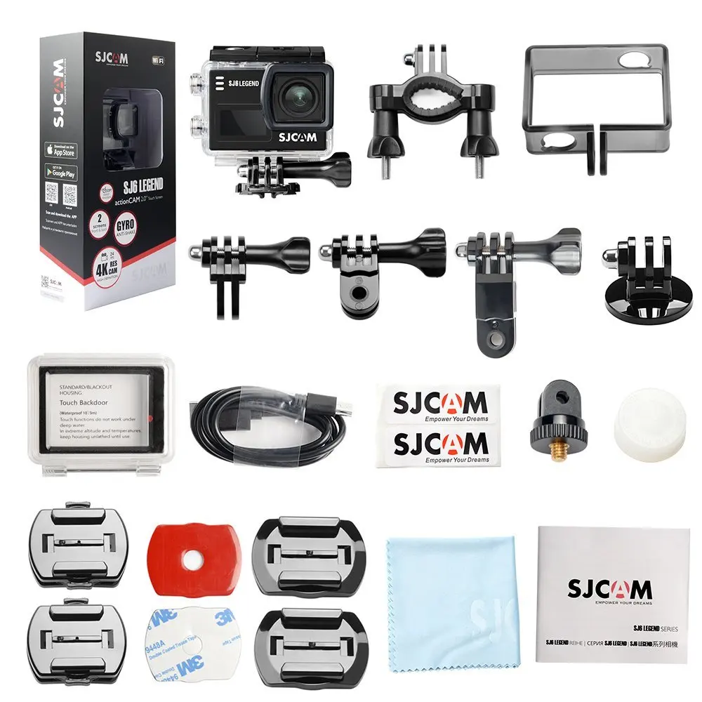 SJCAM SJ6 серия LEGEND Legend Air Экшн-камера 4K 2 0 &quotсенсорный экран с пультом дистанционного