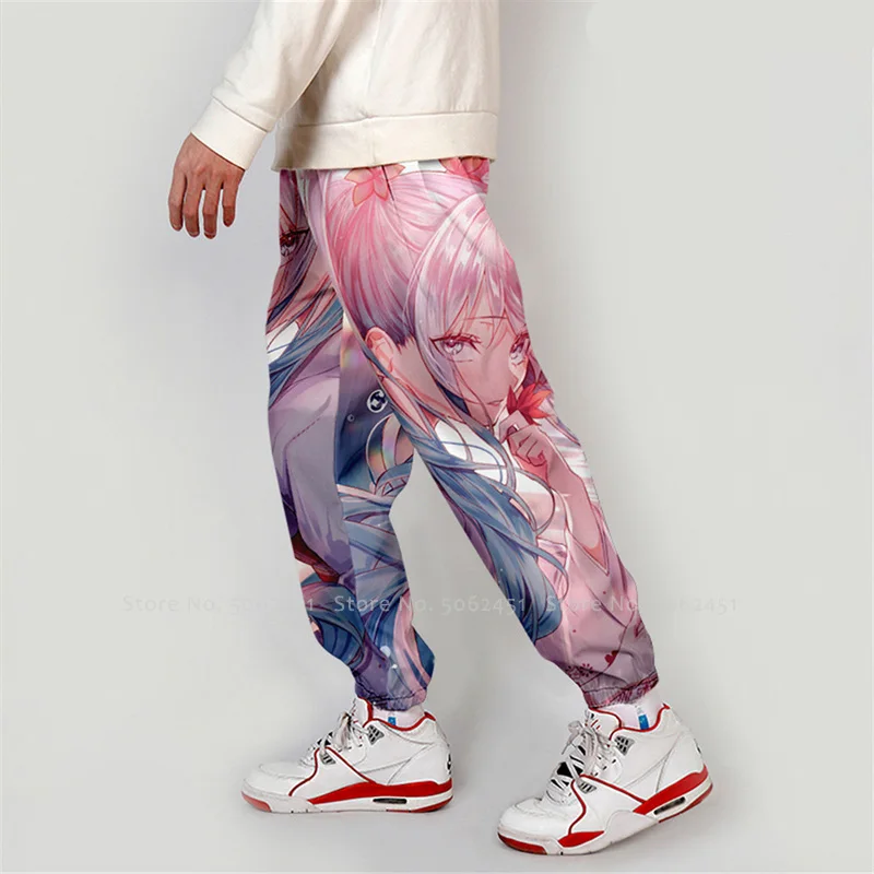 Мужские шаровары в японском стиле аниме рассекающий демонов штаны с принтом