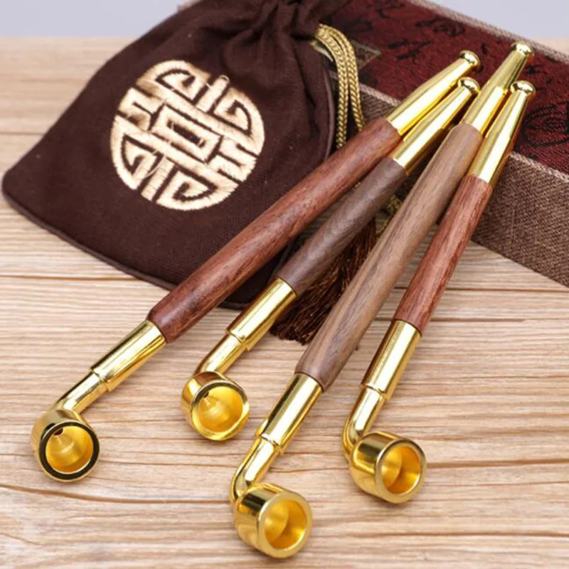 

Classic Smok Pipe Portable Retro Copper Smoking Pipe Herb Tobacco Pipe Narguile Grinder Smoke Tobacco Pipe