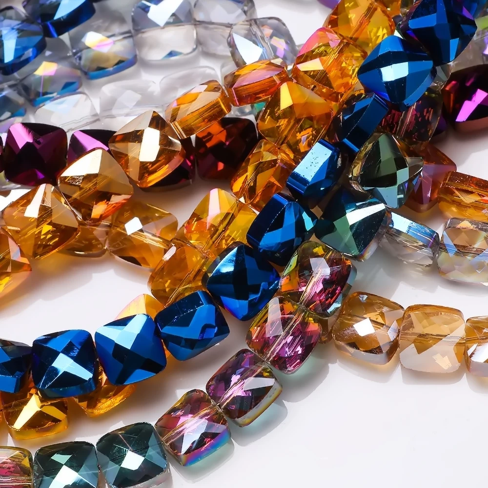 Бусины квадратные граненые из австрийского хрусталя 6/8 мм |