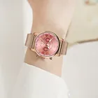 Часы наручные женские кварцевые под розовое золото, роскошные Брендовые повседневные стальные, с браслетом