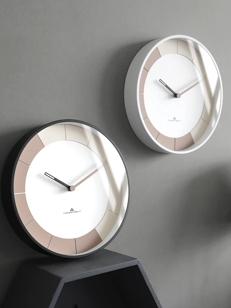 Nordic Metal Wall Clock Office Round Simple Living Room Modern Silent Reloj De Pared Moderno DE50WCYY | Дом и сад
