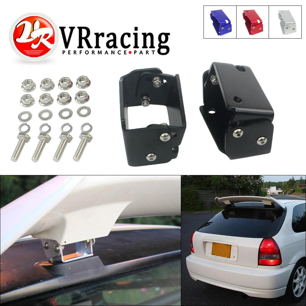 

VR - For 96-00 Honda Civic EK9 3DR Type R Spoiler CTR Wing Riser Lift Tilt Bracket VR-WSR01