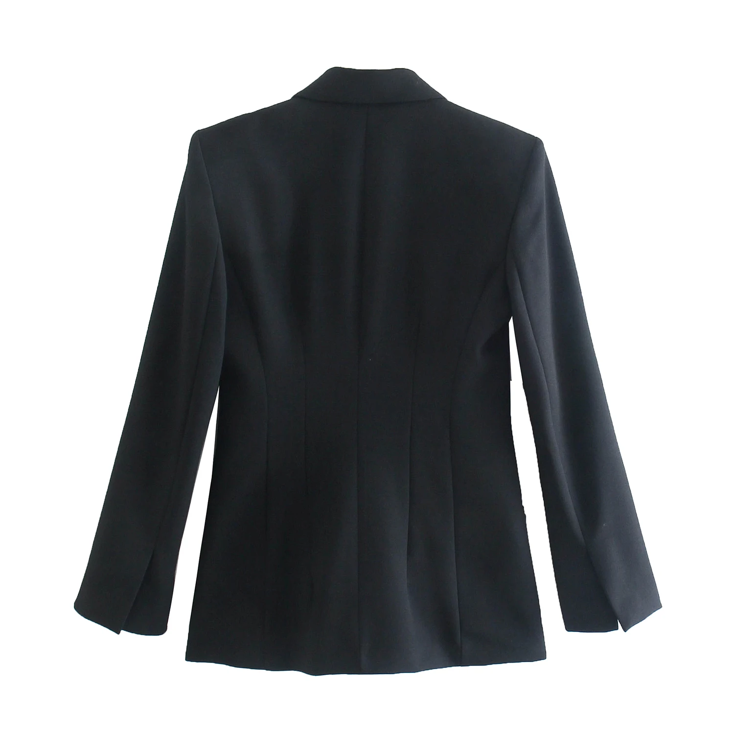 

Women Chic Office Lady Formal Fashion Party Blazer Jacket Female Notched Collar Single Breasted Pocket Shoulder Pad Slim Coat