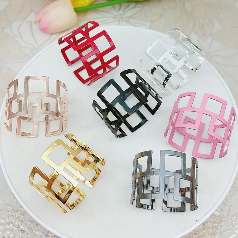 

6Pcs Napkin Buckle Exquisite Elegant Fashion Table Decoration Napkin Rings for Kitchen