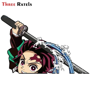 3D наклейка Tanjiro Kamado Kimetsu No Yaiba Three Ratels A618, стикер для кузова автомобиля, мотоцикла, новый стиль