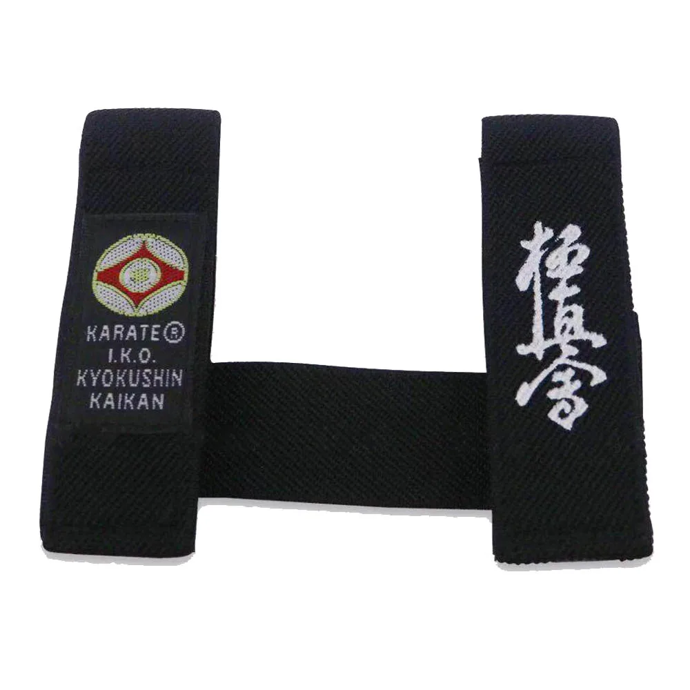 Sinobudo WKO Shinkyokushin-fijador de cinturón de Karate, cinturón de Karate Kyokushin IKO, retenedor fijo, fijador de cinturón negro