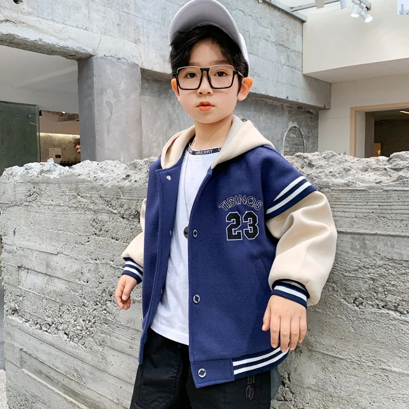 

120-170cm Active Boy Child Baby Clothes Clothing Boys Spring Autumn Coats Kids Jackets Baseball Kids Outerwear Coats Jacket