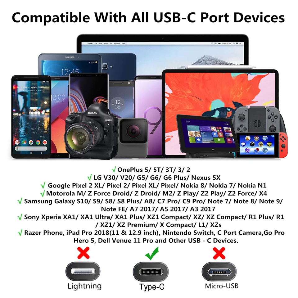 Bochara Плетеный 4А usb type C кабель для быстрой зарядки из фольги+ Плетеный экранированный кабель для мобильного телефона 50 см 1 м 2 м