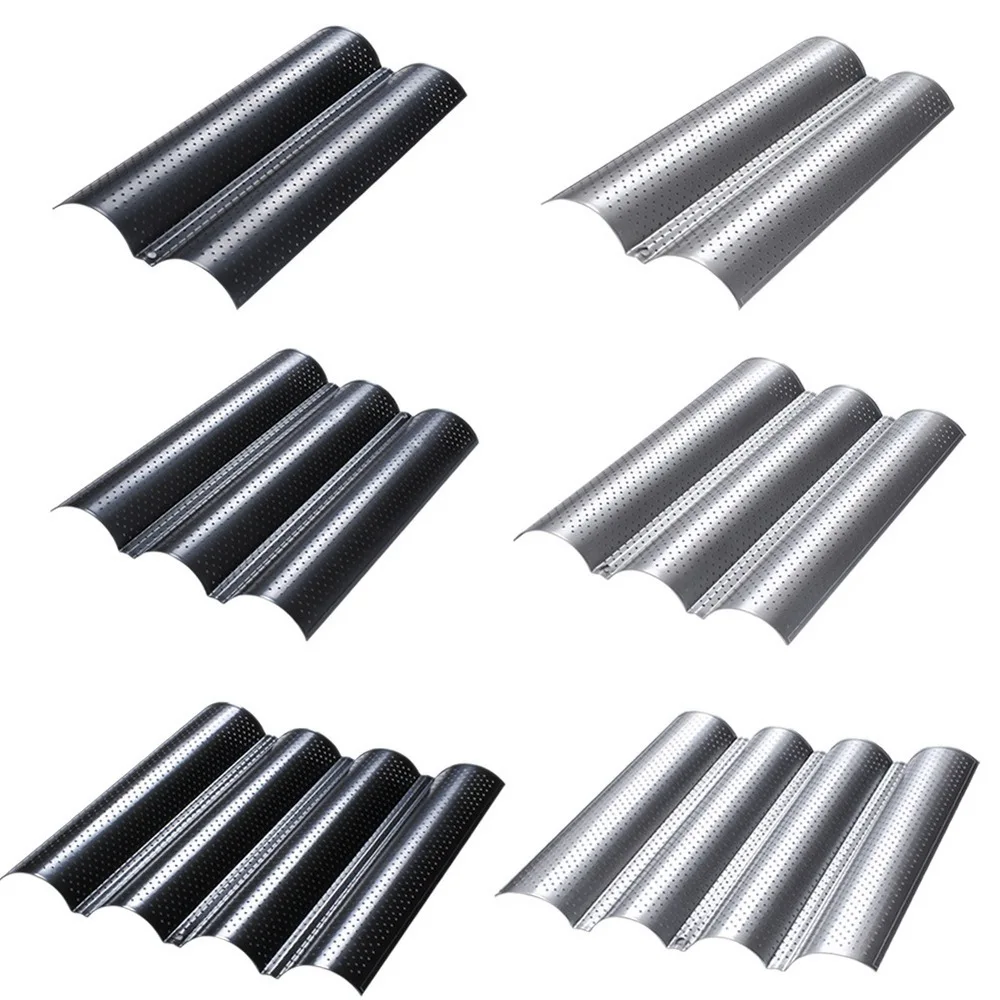 Волнистый багет форма для выпечки сковорода коврик духовки противень длинный