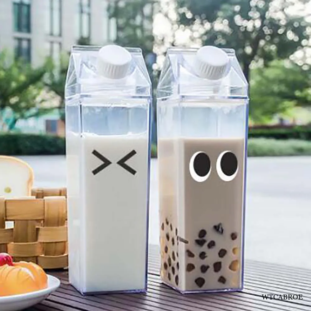 

Кухонная герметичная креативная прозрачная бутылка для молока и воды, спортивные бутылки для воды