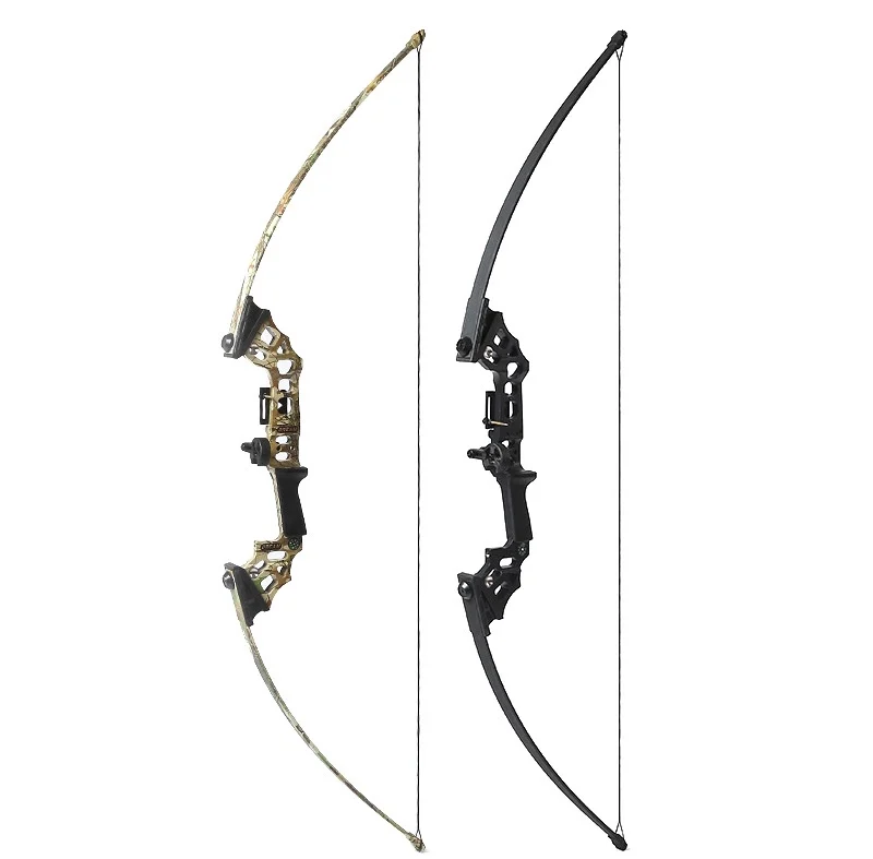 Junxing 40lbs лук для стрельбы из лука черный/Камуфляжный охотничий прямой длинный