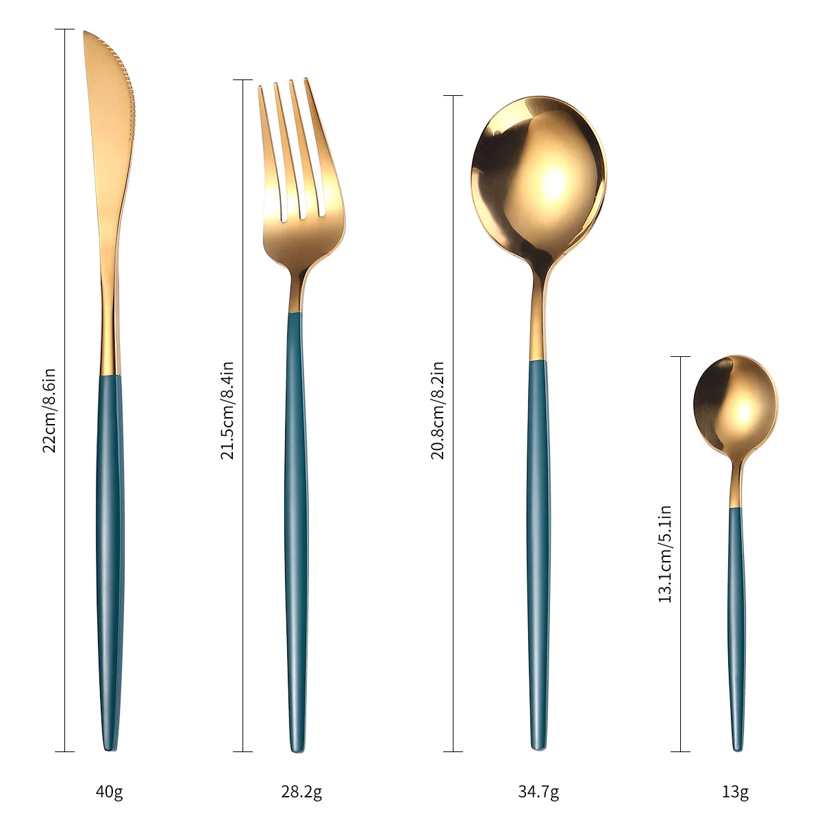 4Pcs Black Gold Cutlery Set Stainless Steel Fork Spoon Knife Dinnerware Silverware Flatware Tableware For 1 Person Use | Дом и сад