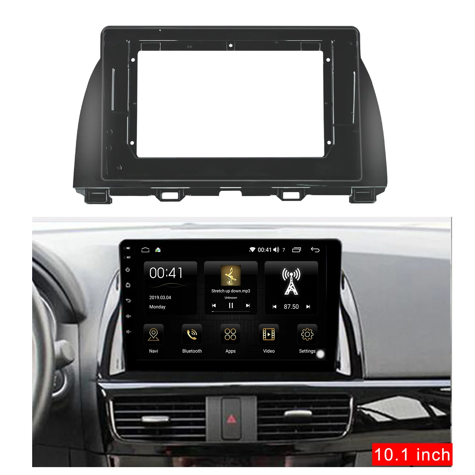 Автомобильная фасция 10 1 дюйма для MAZDA CX 5 2015 2017 двойная Din dvd панель аудио адаптер